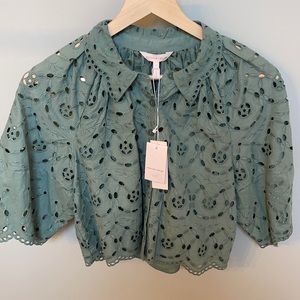 Rebecca Taylor La Mina eyelet top